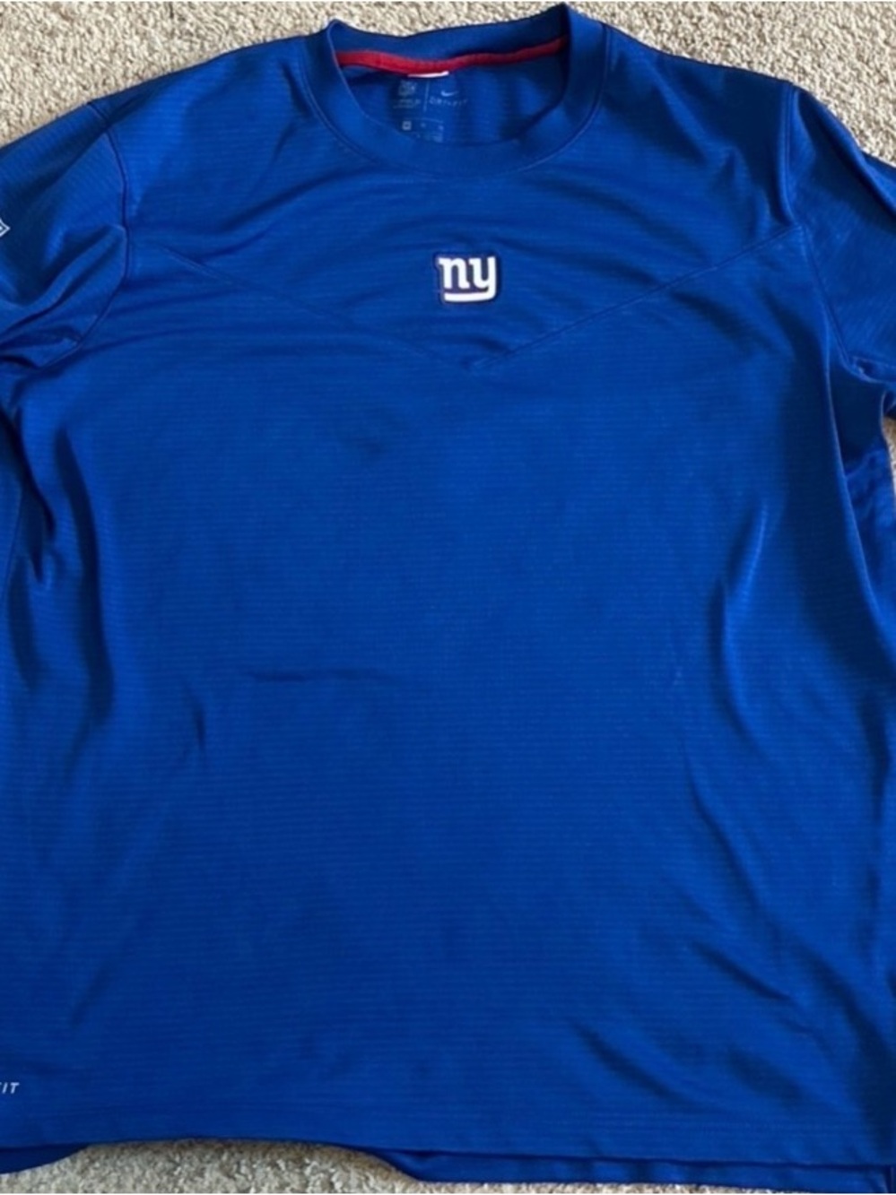 Nike New York Giants NFL On-Field Dri-FIT Long Sleeve Pullover Player Issued XL